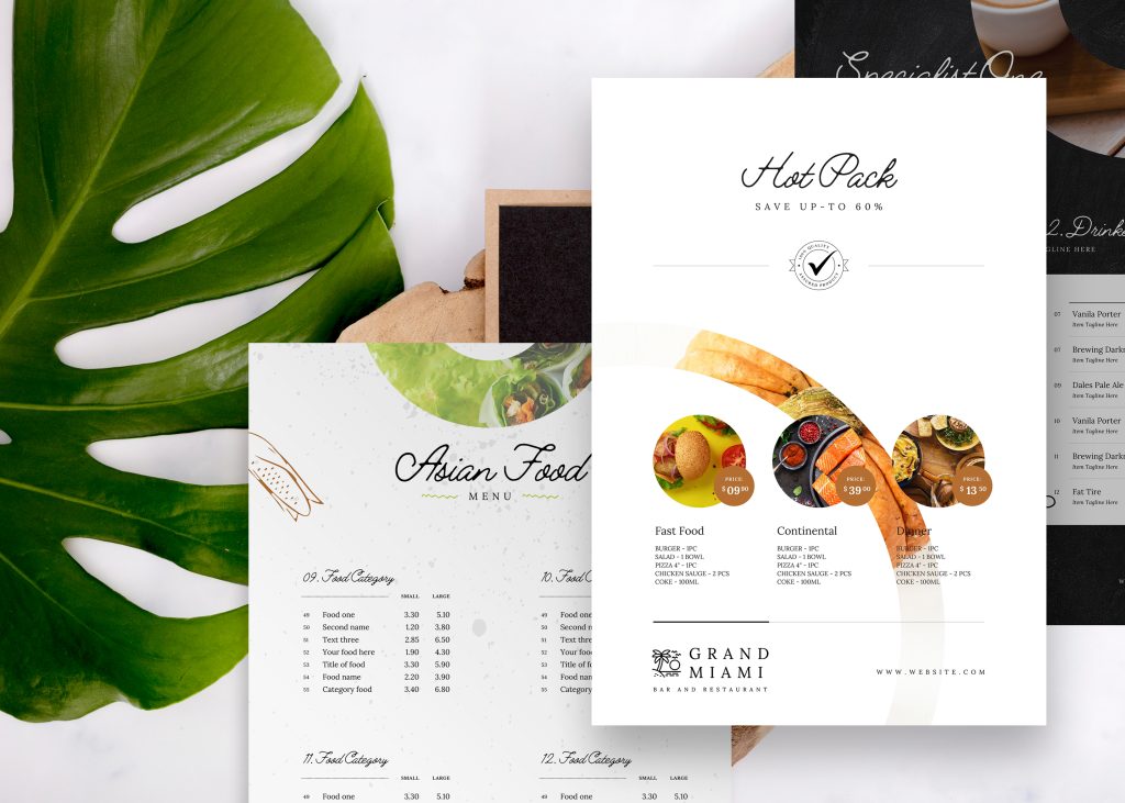 Elevate Dining with Our Restaurant Food Menu Template