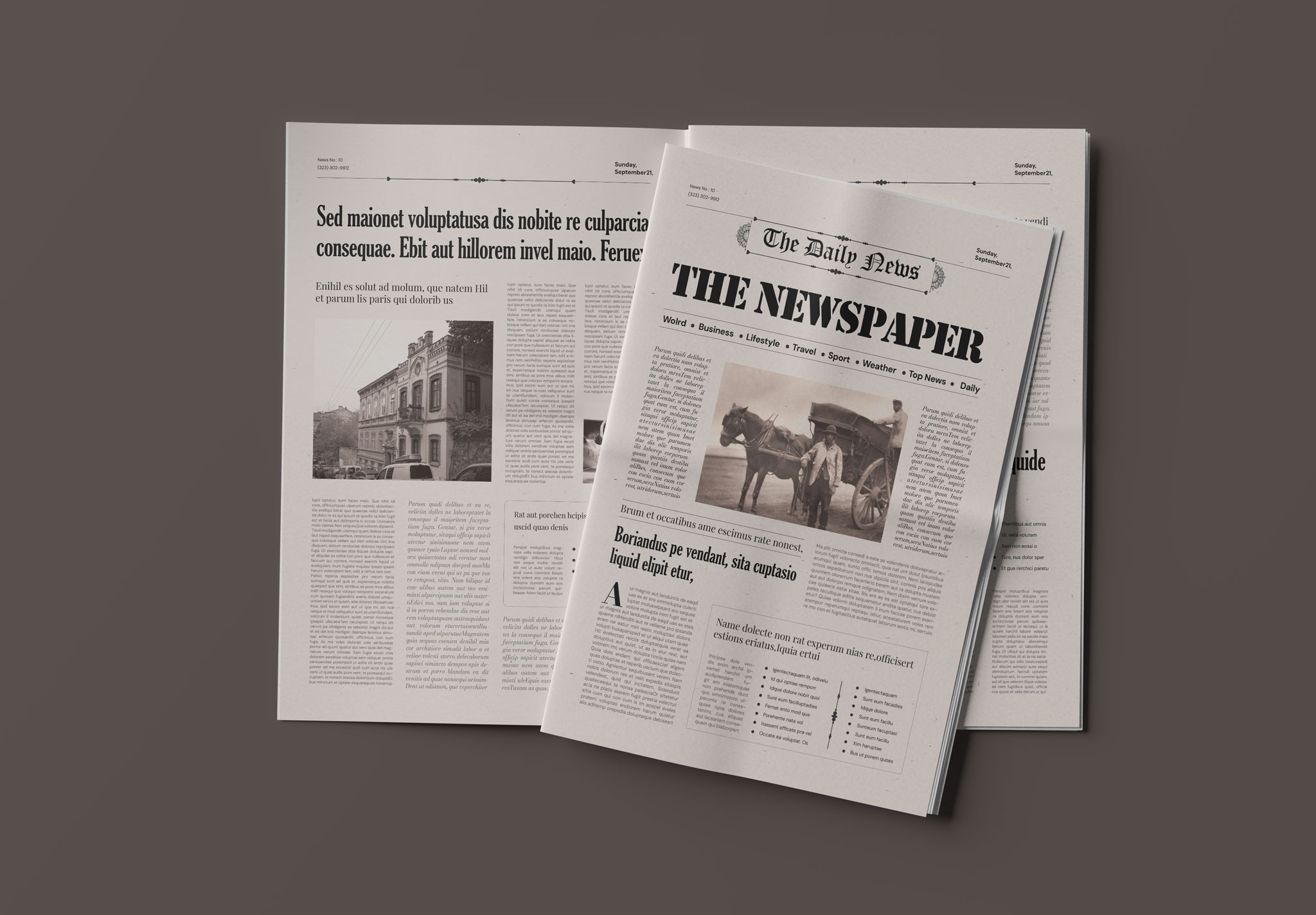 Historical Newspaper Template image 2
