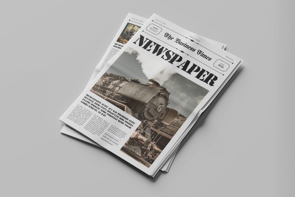 VintageNewspaperLayout | 8 Page Premium Retro Newspaper Template thumbnail