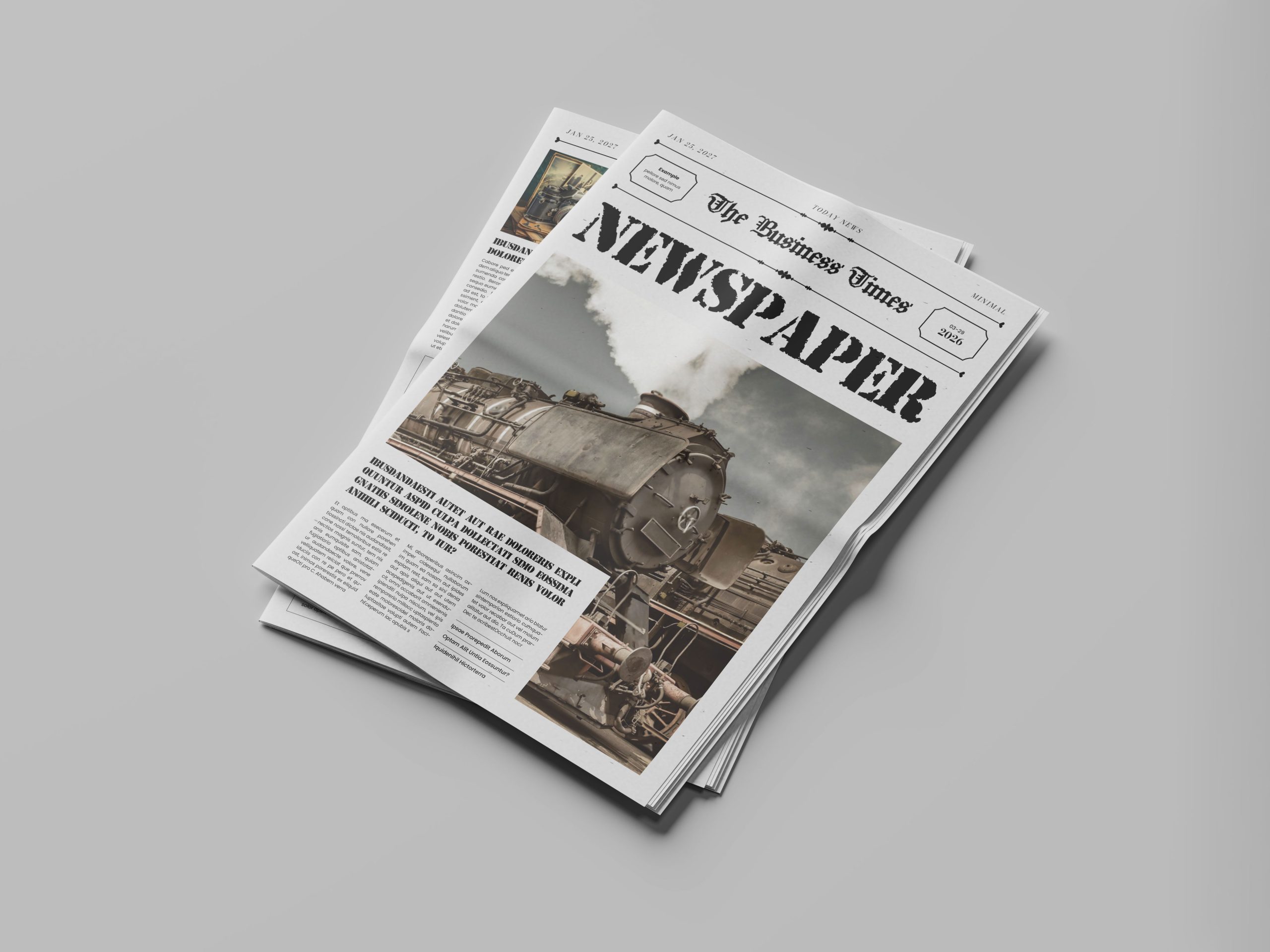 VintageNewspaperLayout | 8 Page Premium Retro Newspaper Template cover image