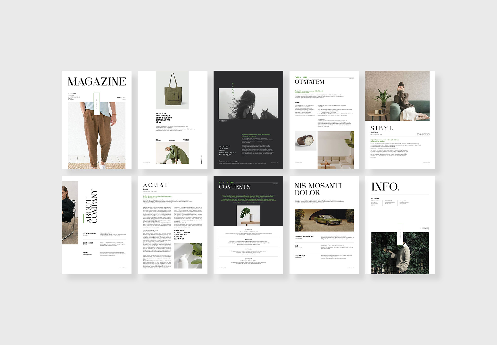Magazine Template Layout image 5