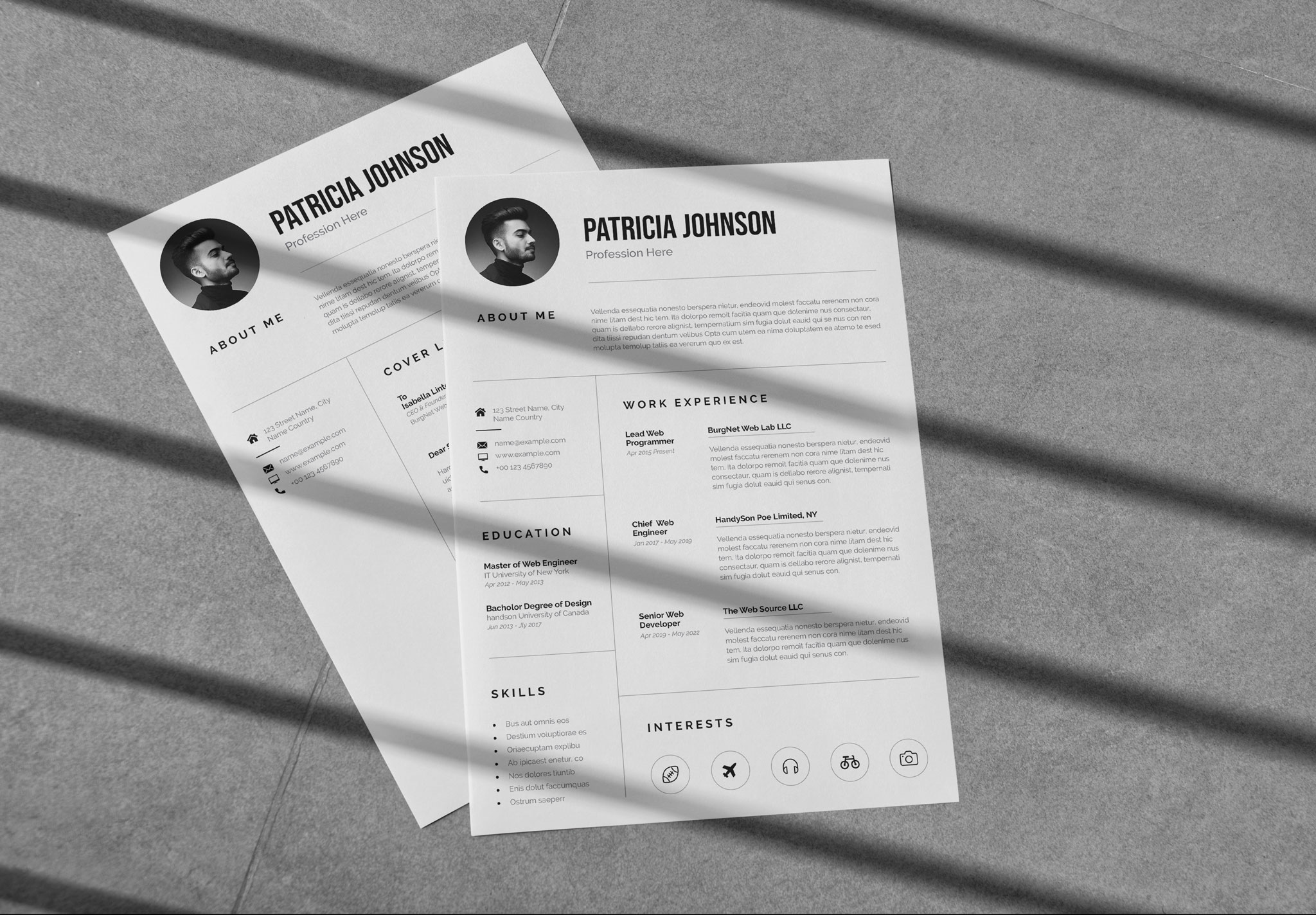 Clean Resume/CV Template image 2
