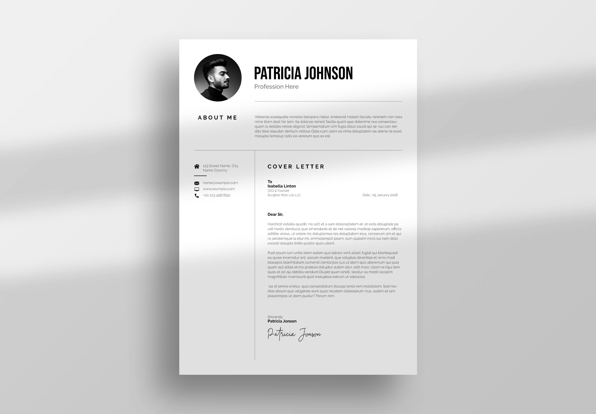 Clean Resume/CV Template image 8