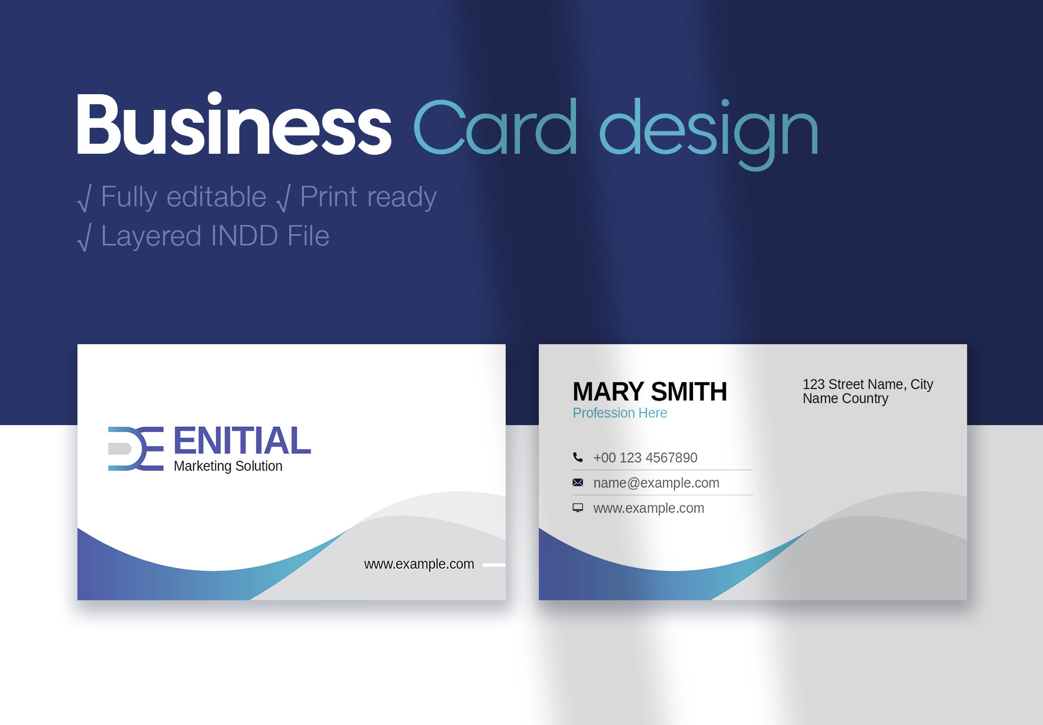 Corporate Business Card Template cover image