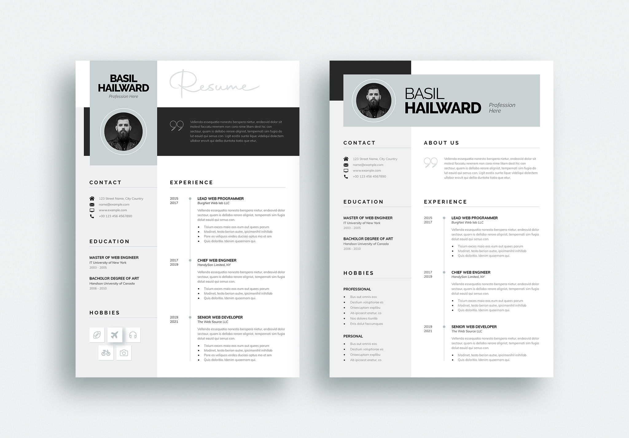 Modern Resume/CV Template image 3