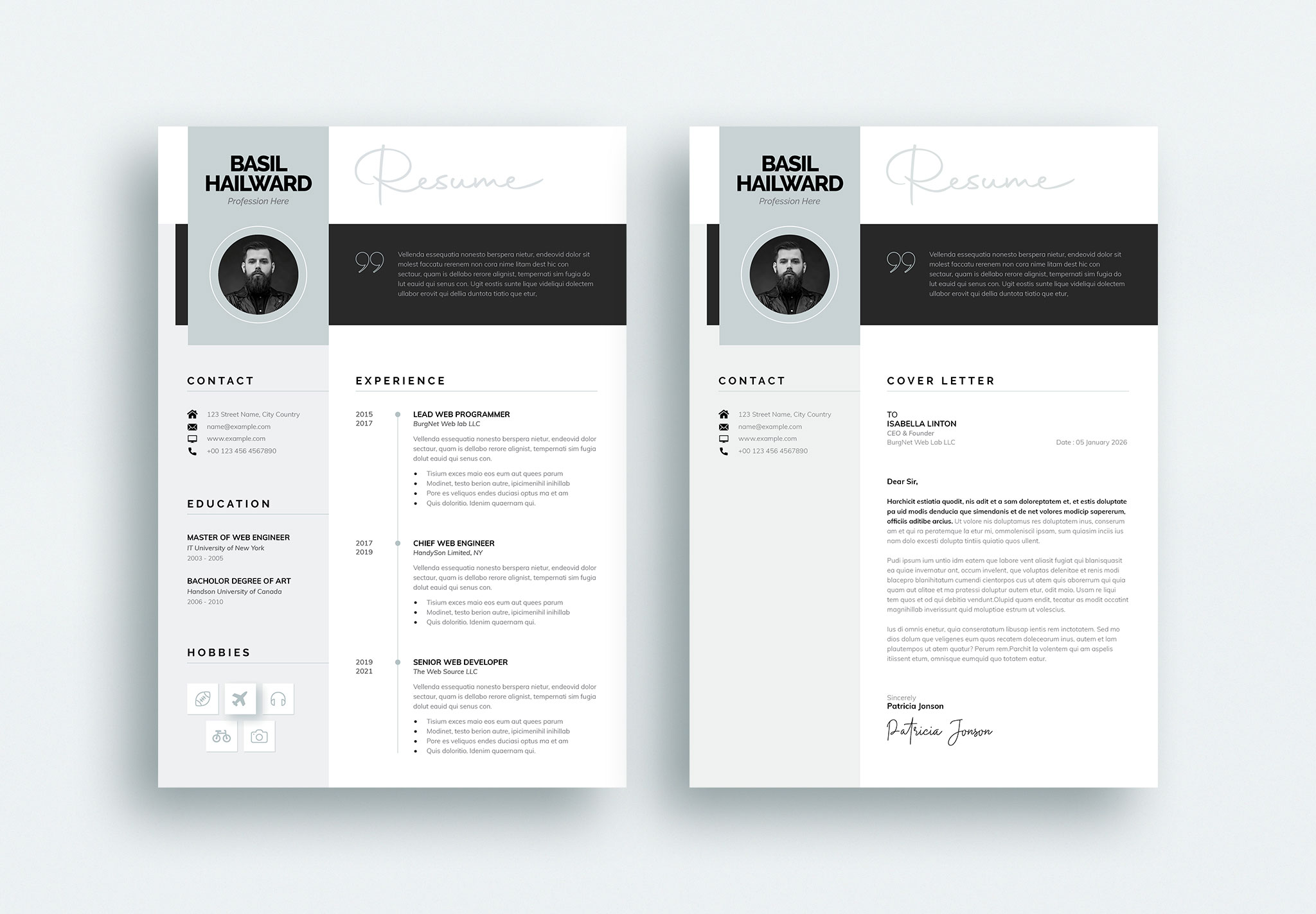 Modern Resume/CV Template image 5