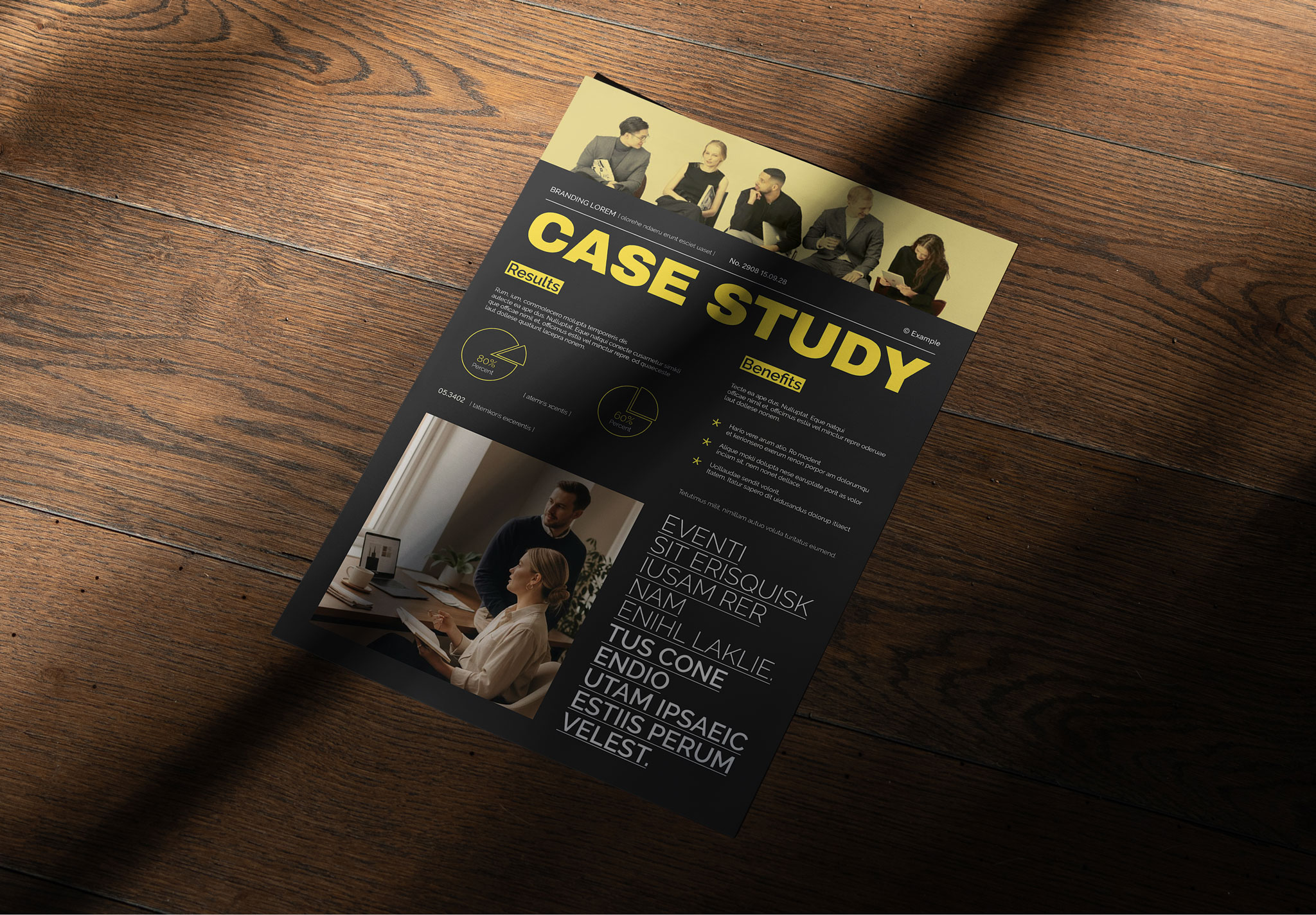 Creative Case Study Design Template cover image