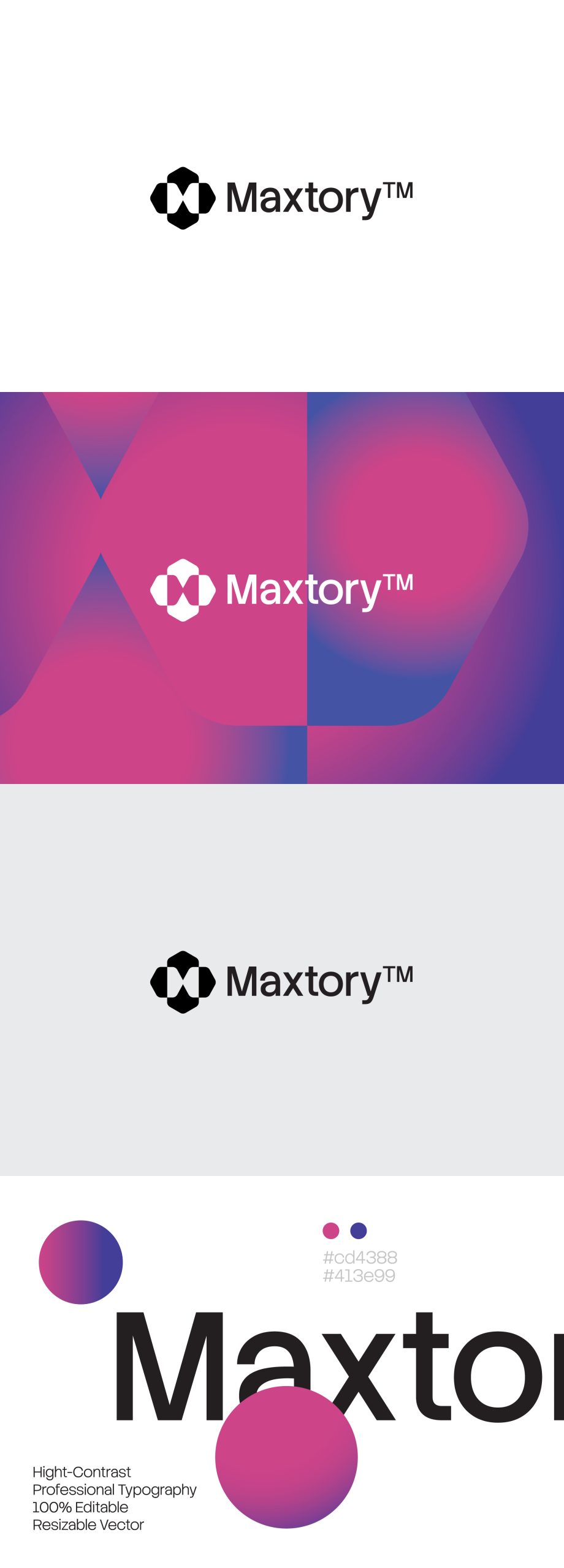 Maxtory Corporate Logo | Modern Professional Vector Brand Identity image 1