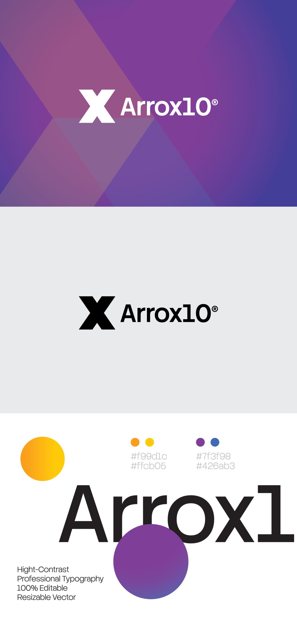 Arrox10 Logo | Modern Professional Vector Brand Identity image 1